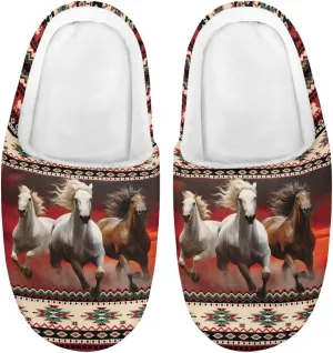 Slippers for Girls Boys Kids Warm Winter Indoor Bedroom Fluffy Slippers Slip-on Shoes Size 9-14.5