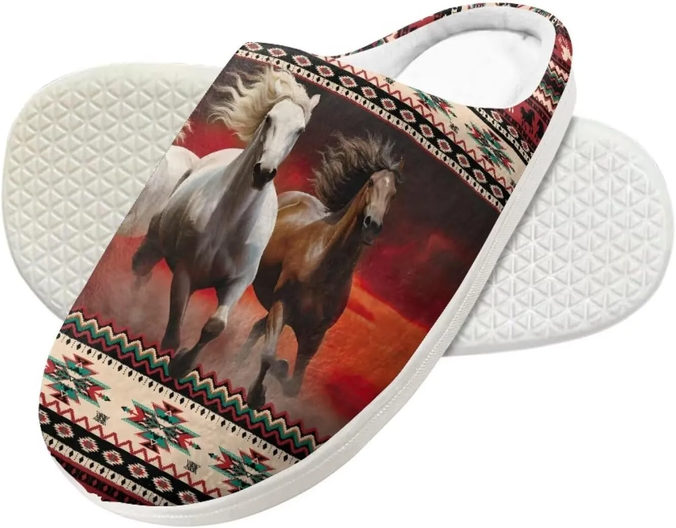 Slippers for Girls Boys Kids Warm Winter Indoor Bedroom Fluffy Slippers Slip-on Shoes Size 9-14.5