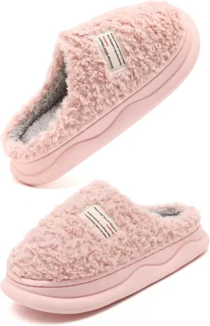Slippers for Women Men, Memory Foam Slippers for Women, Soft Thick Fuzzy Bedroom House Shoes Indoor Outdoor