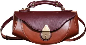 Small Top Handle Bag Retro Design Crossbody Bags Purses for Women Mini Faux Leather Shoulder Bag Handbag Satchels