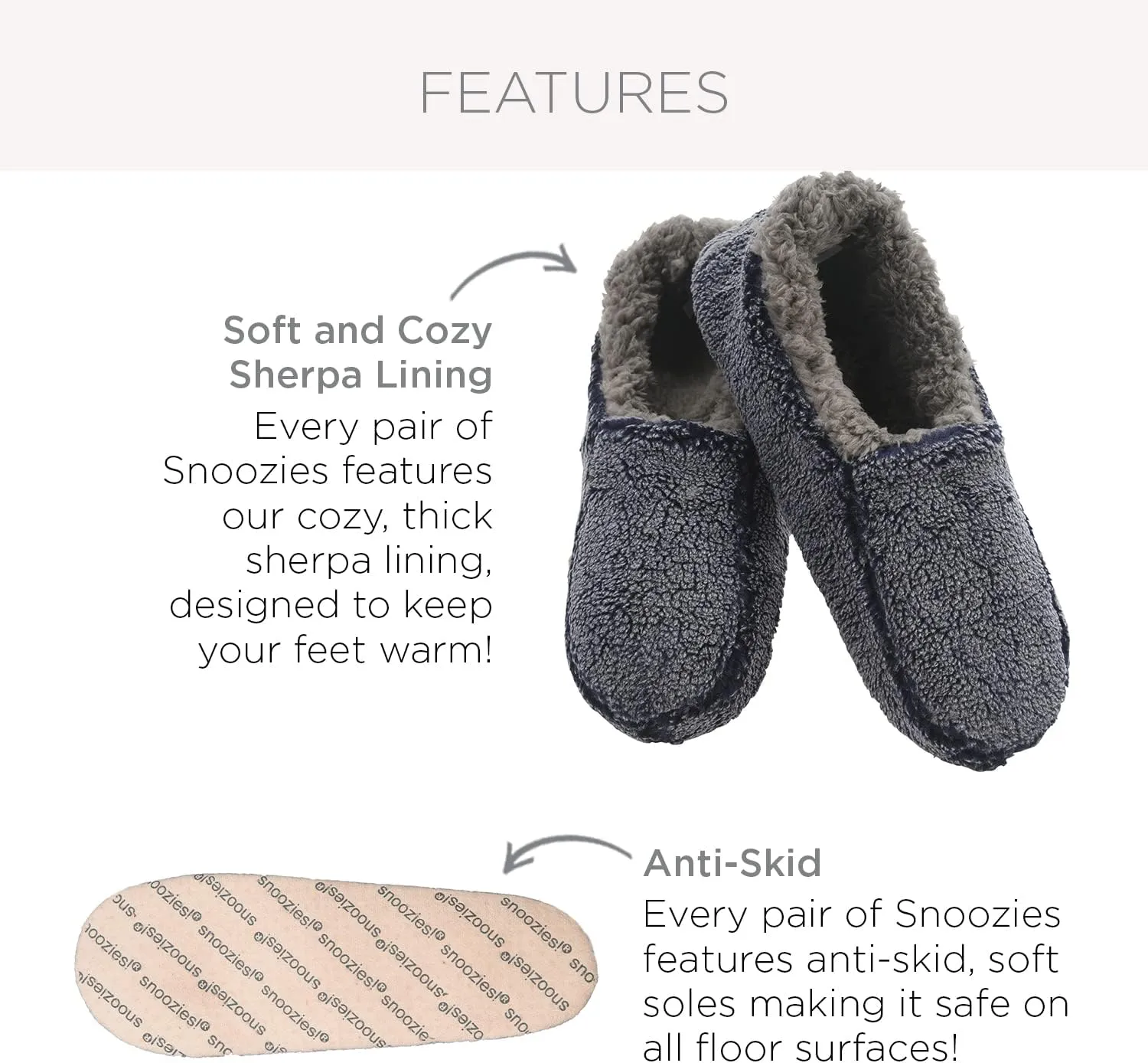 Snoozies mens lightweight plaids, Non-Skid Soft Sole Slippers for Men, House Slippers