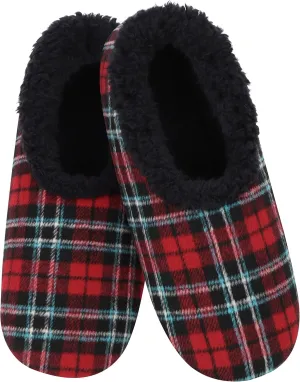 Snoozies Mens Slippers - House Slippers for Men - PLAID