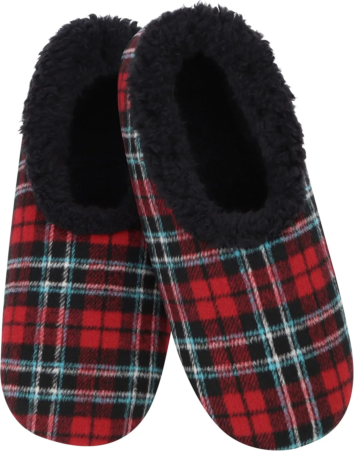 Snoozies Mens Slippers - House Slippers for Men - PLAID