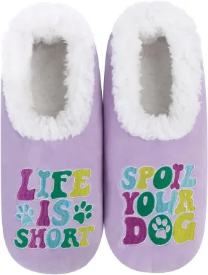 Snoozies Pairable Slipper Socks - Non-Slip Fuzzy Slippers for Women