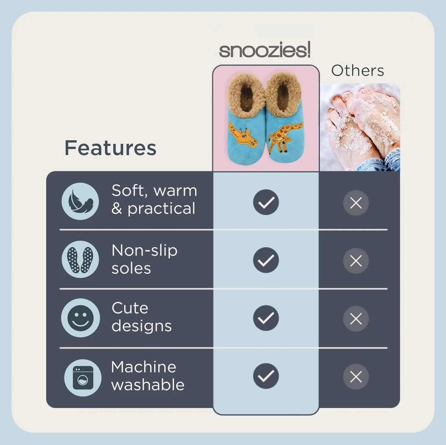 Snoozies Pairable Slipper Socks - Slippers for Women, Non-Slip Fuzzy Slipper Socks