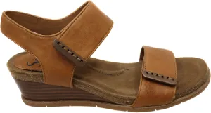 Sofft Women's Verdi II Wedge Sandal, Luggage, 6
