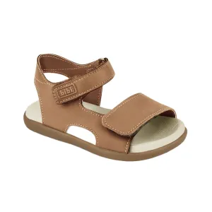 Soft Bibi in Leather Anti-theft Sandals Bargain Caramel Baby