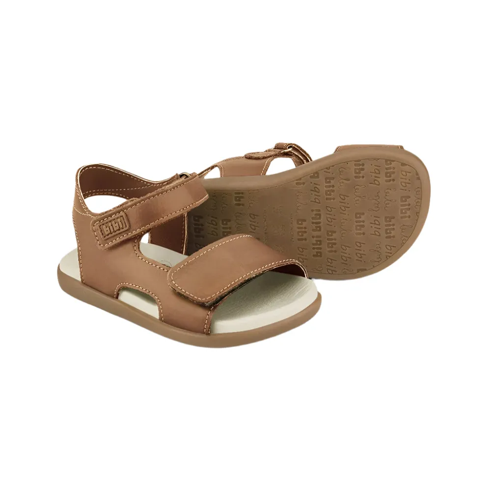 Soft Bibi in Leather Anti-theft Sandals Bargain Caramel Baby