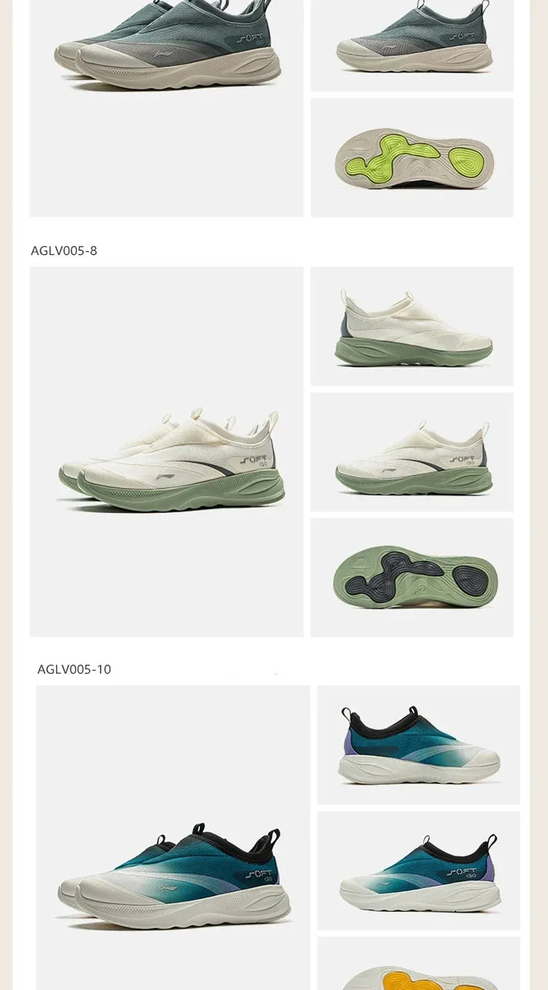 Soft Thick Comfortable SOFT AGLV005 2 COMFOAM Shoes Free returns Casual Members-only deal Shoes GO Men Sports Li-Ning Walking Wearable Heel LiNing Slip-on