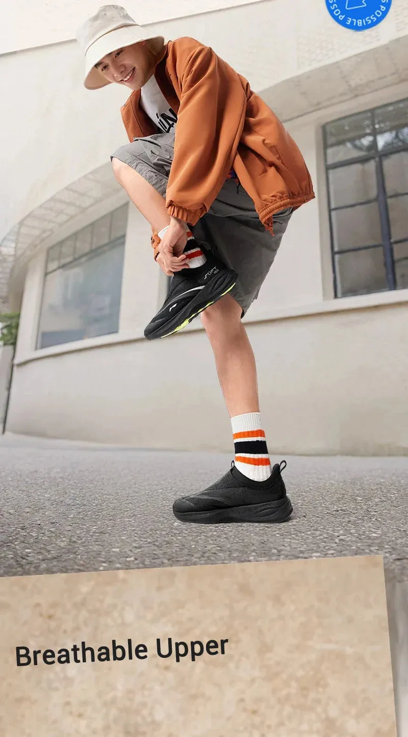 Soft Thick Comfortable SOFT AGLV005 2 COMFOAM Shoes Free returns Casual Members-only deal Shoes GO Men Sports Li-Ning Walking Wearable Heel LiNing Slip-on