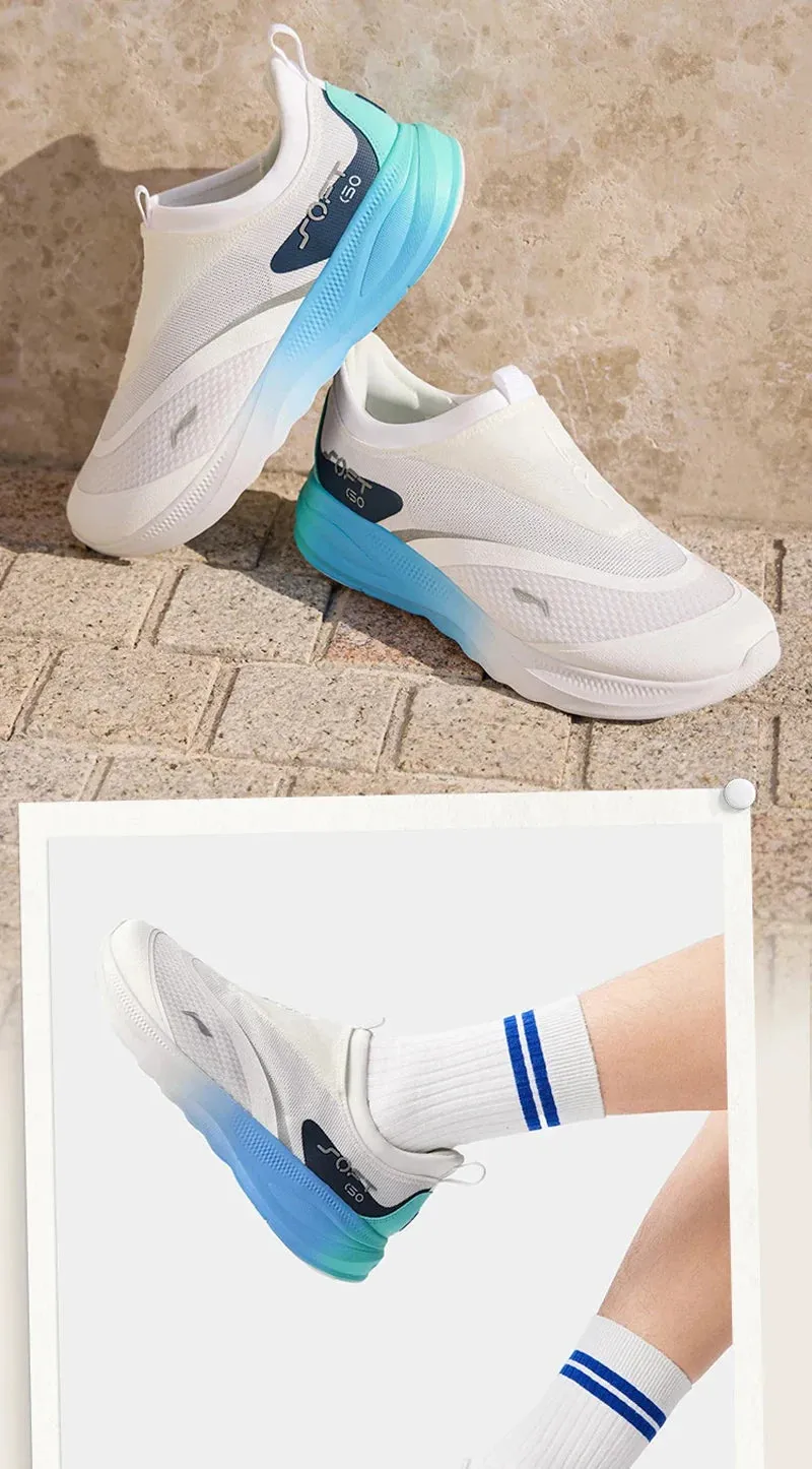 Soft Thick Comfortable SOFT AGLV005 2 COMFOAM Shoes Free returns Casual Members-only deal Shoes GO Men Sports Li-Ning Walking Wearable Heel LiNing Slip-on