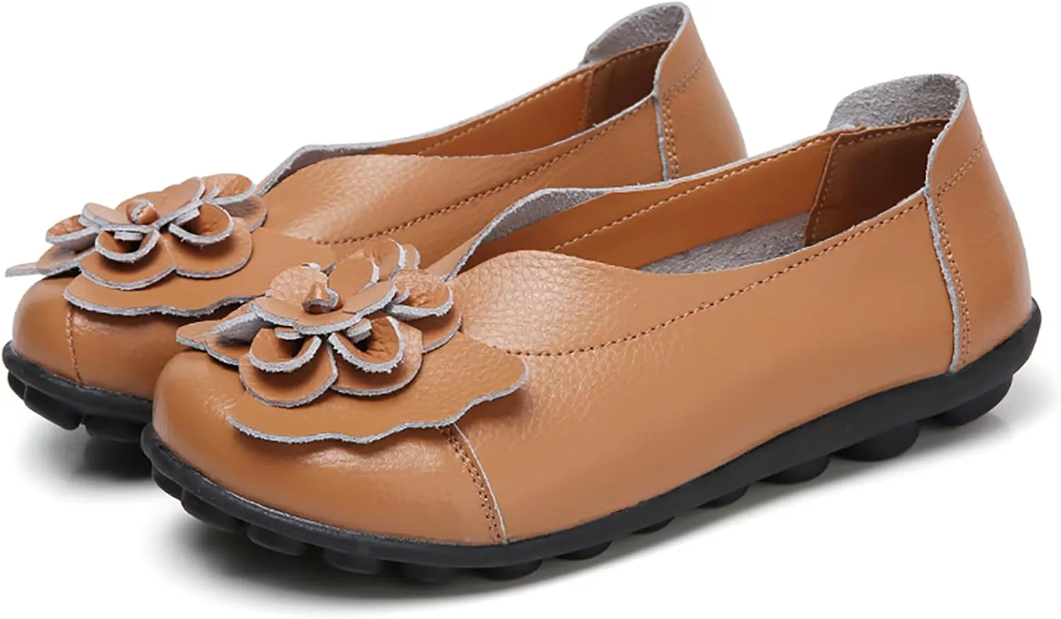 Solaud Women's Comfortable Loafers Soft Slip on Casual Round Toe Moccasins Driving Flats Work Walking Shoes