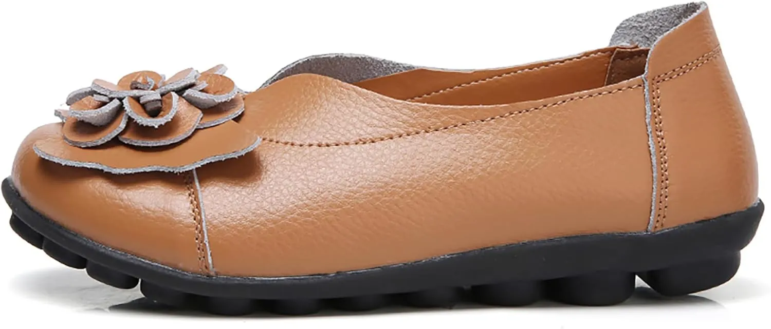 Solaud Women's Comfortable Loafers Soft Slip on Casual Round Toe Moccasins Driving Flats Work Walking Shoes