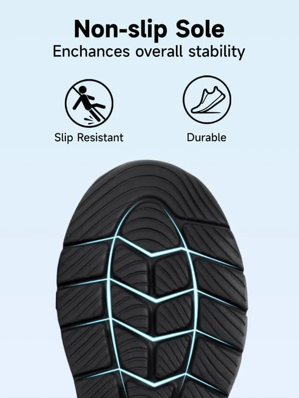 Sosenfer Mens Slip On Hands Free Walking Sneakers Slip in Breathable Athletic Running Shoes Ultra Lightweight Non Slip Tennis Shoes Workout Sneakers for Gym