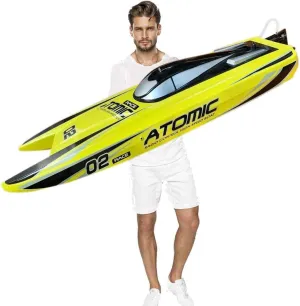 SOWOFA Ready to Run, 27.5" Inches Remote Control Speed Boat S011 Electric RC Boat Top Speed 65KM/H Brushless Motor Excellent Functions for Hobbies Player Adult Boys Age 14 