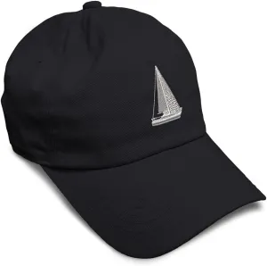 Speedy Pros Soft Baseball Cap Sail Boat F Embroidery Boats Sailboat Embroidery Twill Cotton Dad Hats for Men & Women