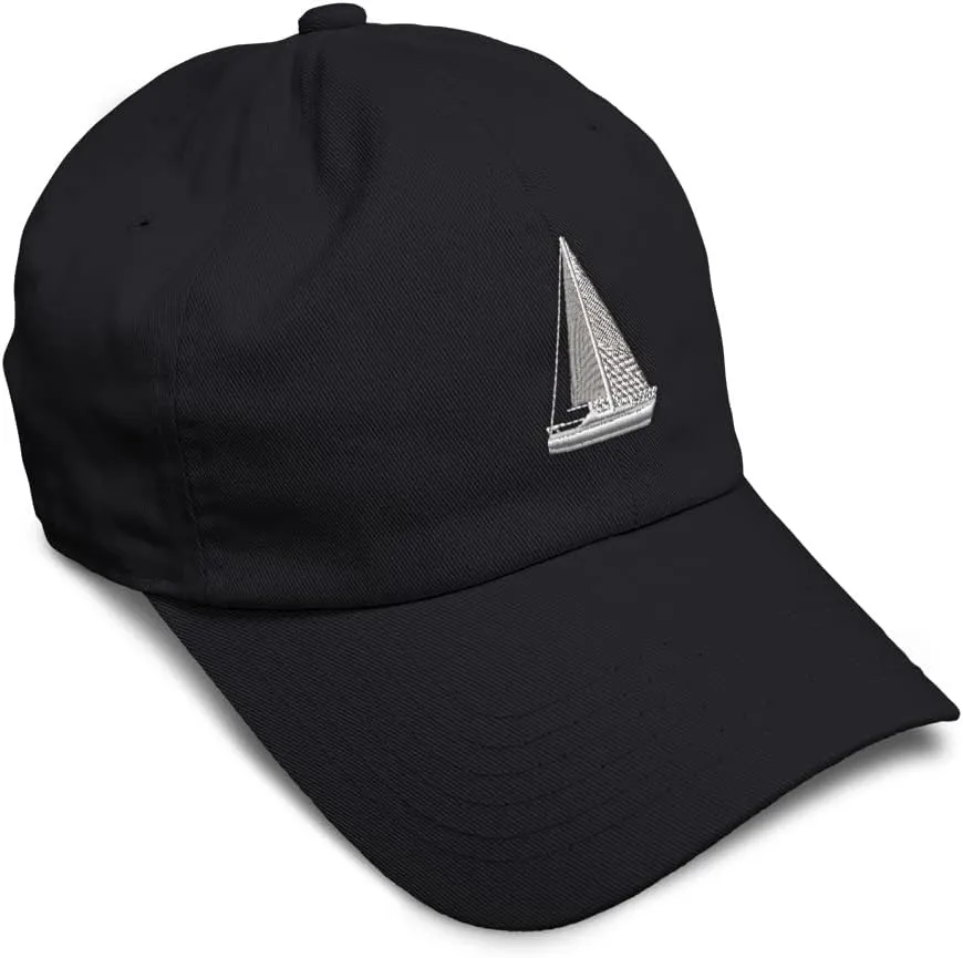 Speedy Pros Soft Baseball Cap Sail Boat F Embroidery Boats Sailboat Embroidery Twill Cotton Dad Hats for Men & Women