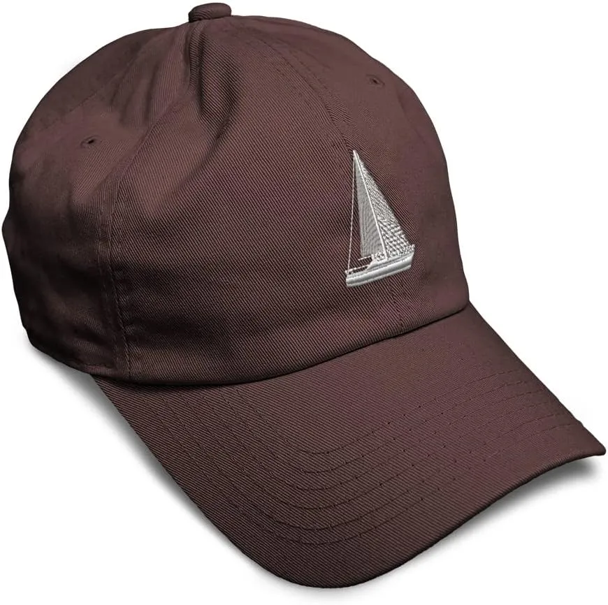 Speedy Pros Soft Baseball Cap Sail Boat F Embroidery Boats Sailboat Embroidery Twill Cotton Dad Hats for Men & Women