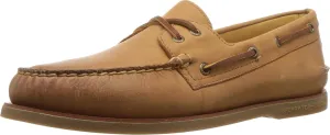 Sperry Men's Gold A/O 2-Eye Boat Shoe, Medium Beige, 10.5