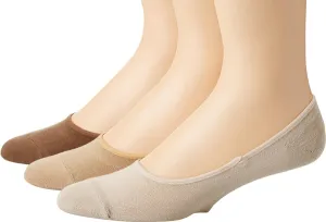 Sperry mens Solid Combed Cotton Canoe Liner Socks - 3 Pair Pack - Soft and Lightweight