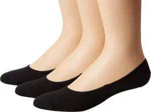 Sperry mens Solid Combed Cotton Canoe Liner Socks - 3 Pair Pack - Soft and Lightweight