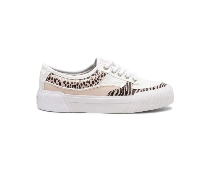 Sperry White and Blush Big Kids Soletide Girls Sneaker STK164916