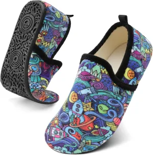 Spesoul Slippers for Women Men Furry Indoor House Shoes Soft Rubber Sole Slipper Socks Slip On House Slippers for Bedroom Home Office Travel Yoga