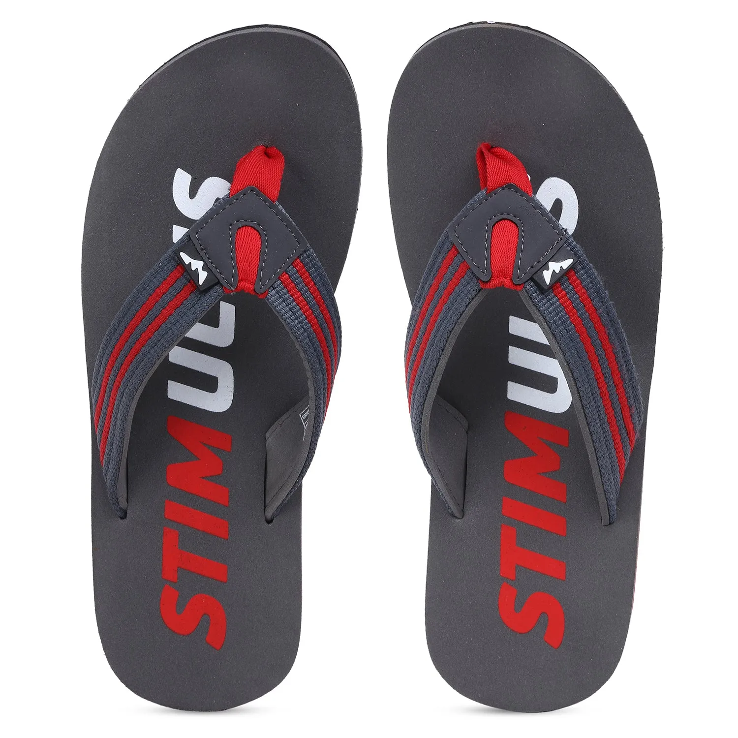 Stimulus FBSTG3005AP Grey Ultra-Comfortable And Stylish Lightweight Casual Flip Flops For Men