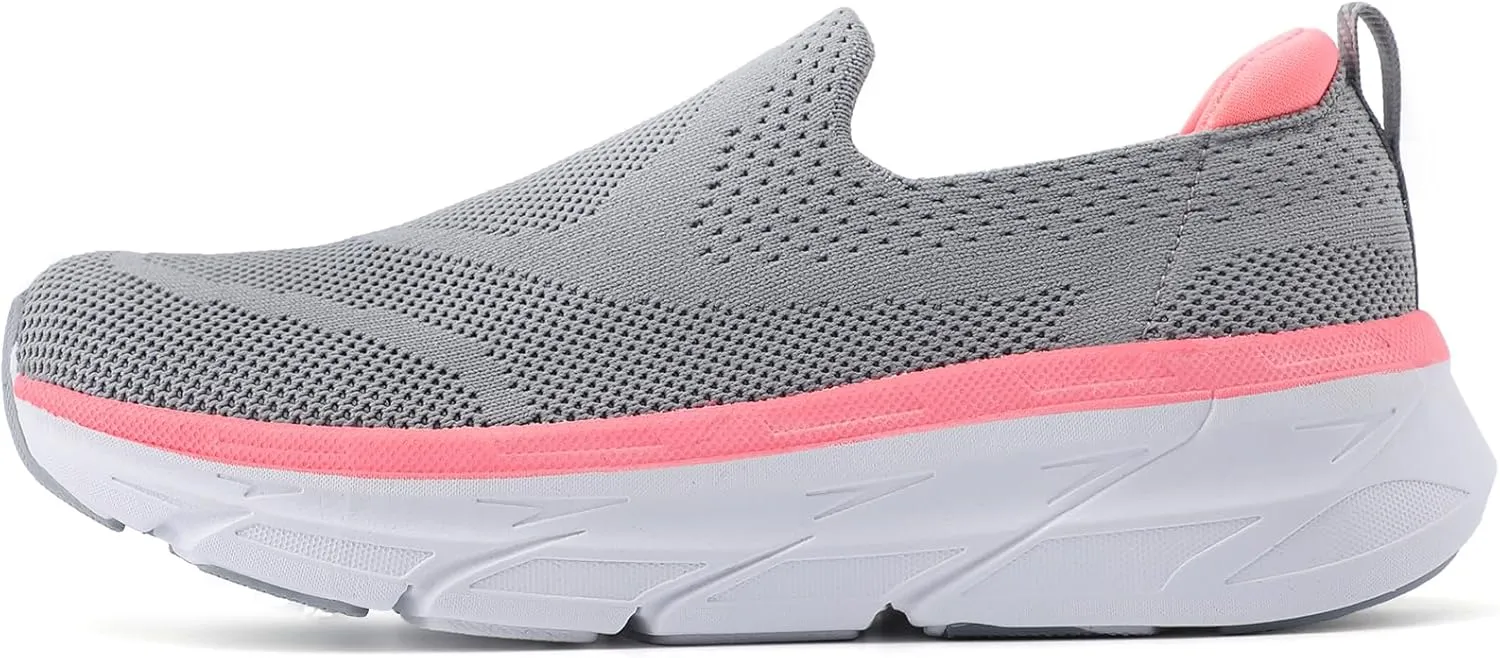 STQ Slip on Sneakers Women Walking Shoes with Arch Support Comfortable Non-Slip Nurse Shoes