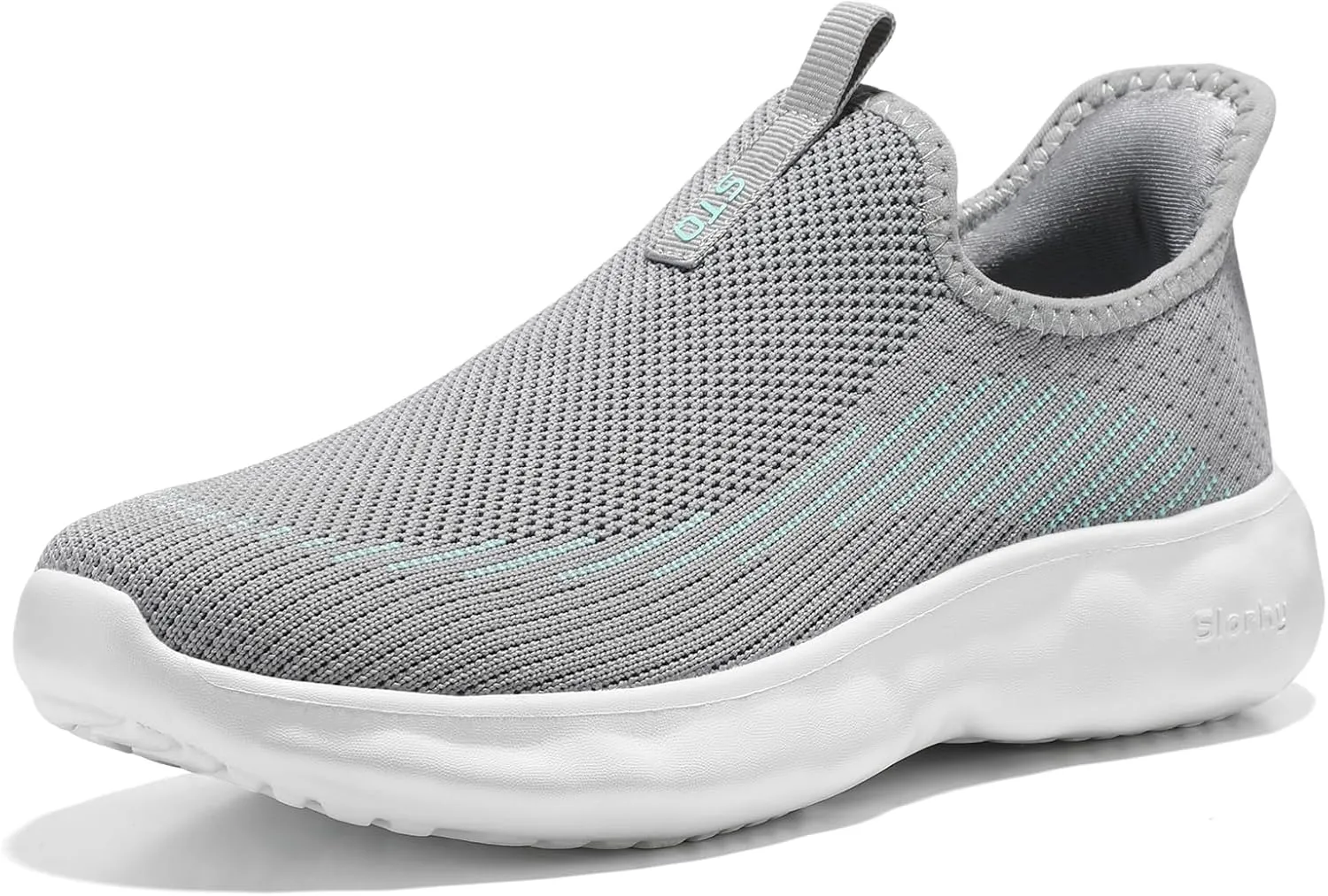 STQ Slip On Womens Sneakers Walking Orthopedic Breathable Arch Support Shoes with Cloud-Like Sole