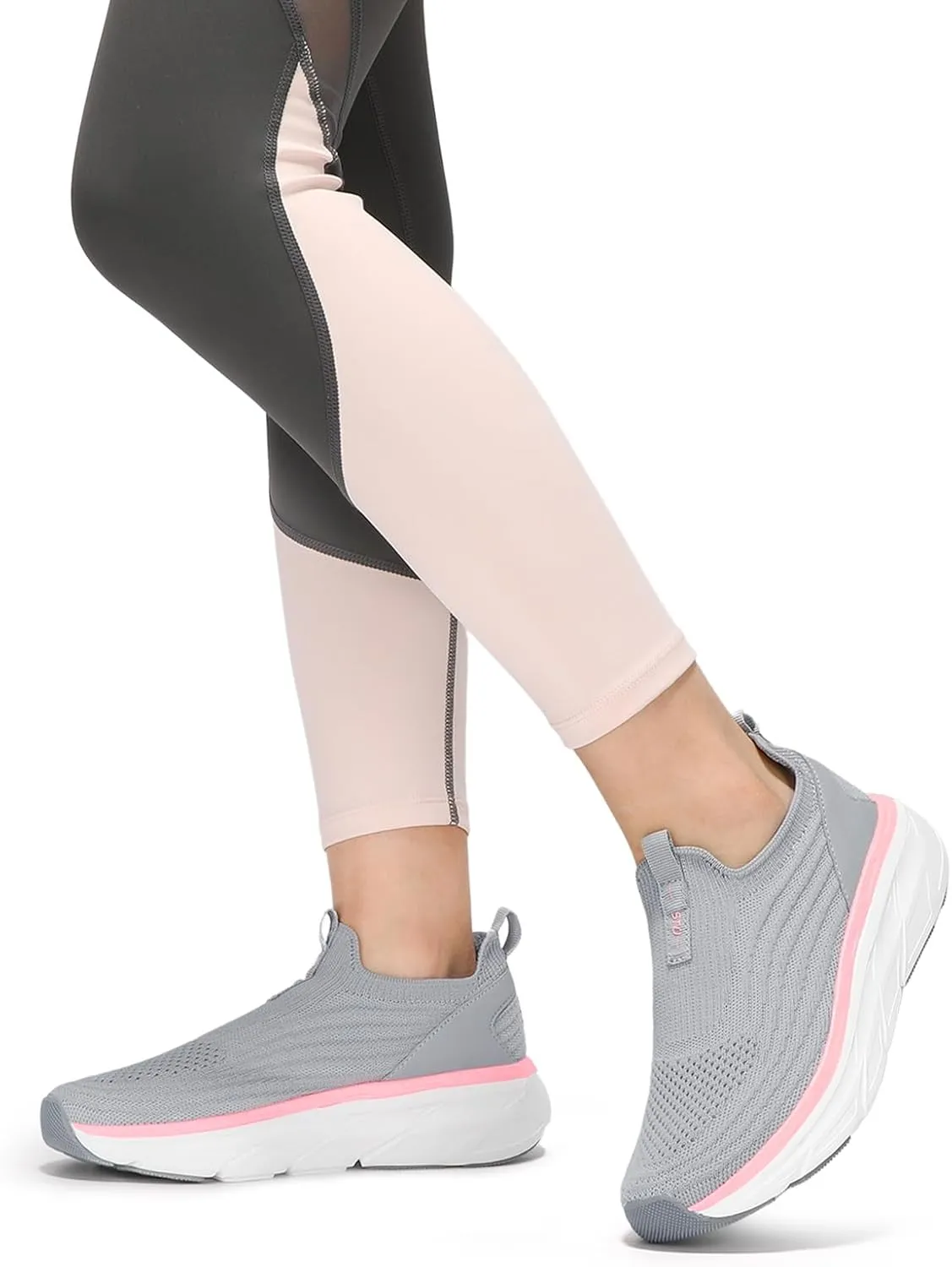 STQ Women's Slip On Walking Tennis Shoes Cushion Comfortable Orthopedic Sneakers Breathable Non-Slip Athletic Gym Workout Shoe