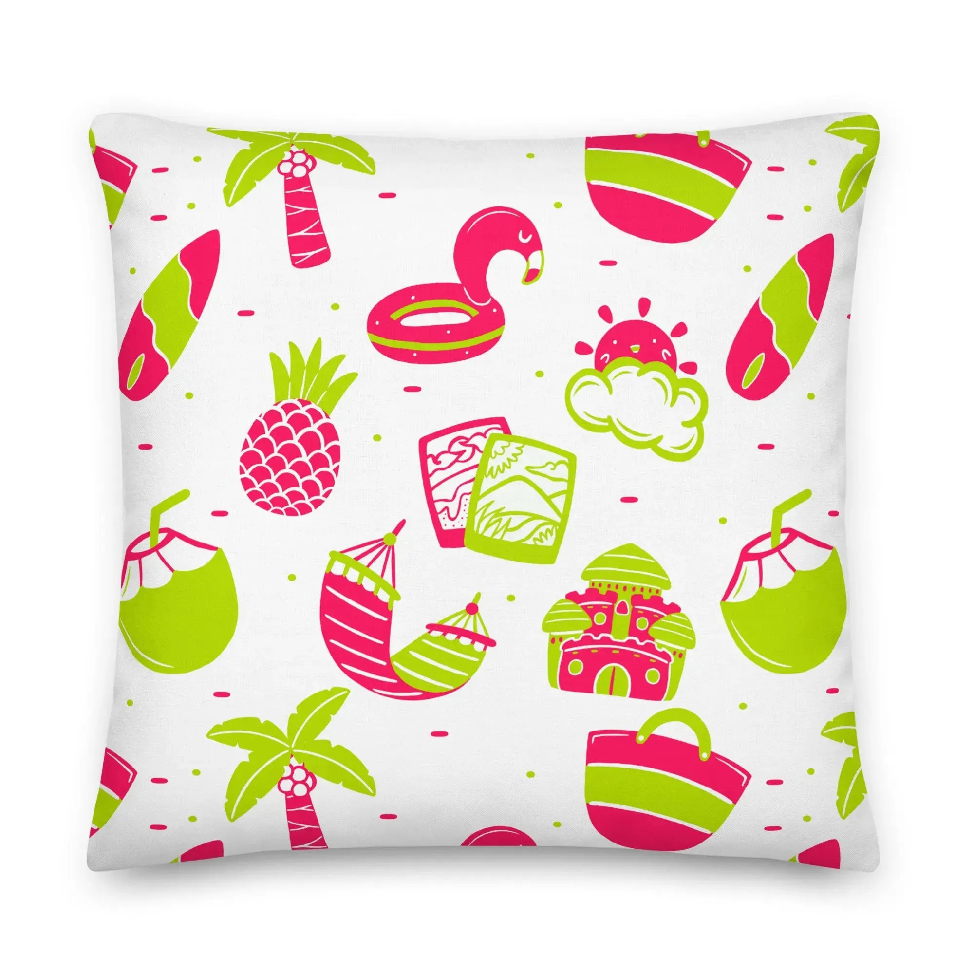 Summer Fun Premium Throw Pillow