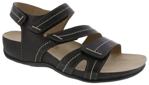 Swerve Strap Sandal - Black - Women's