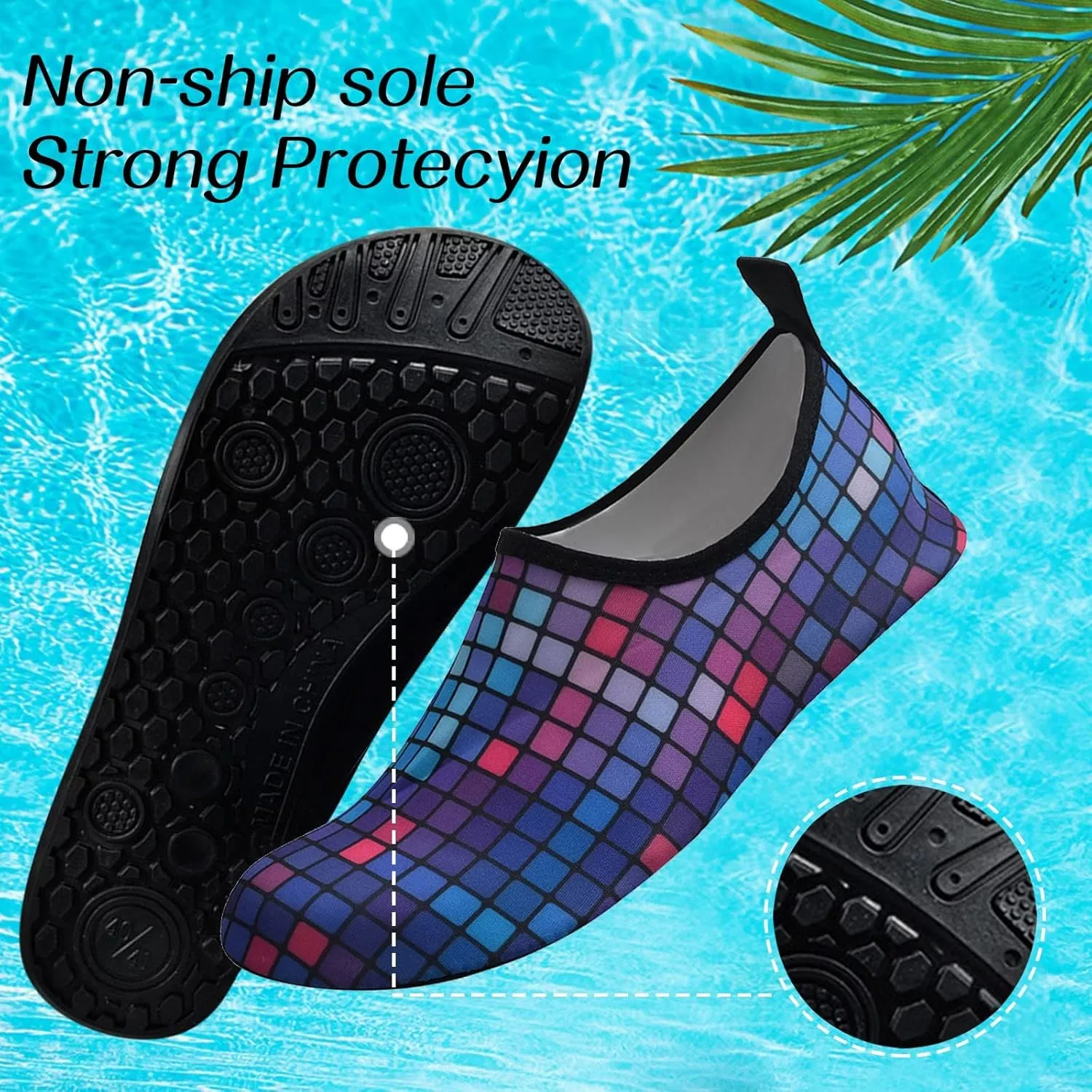 Swim Beach Water Shoes for Men Women Quick Dry Barefoot Aqua Pool Surf Hiking Kayaking Diving Yoga Outdoor Sports Breathable