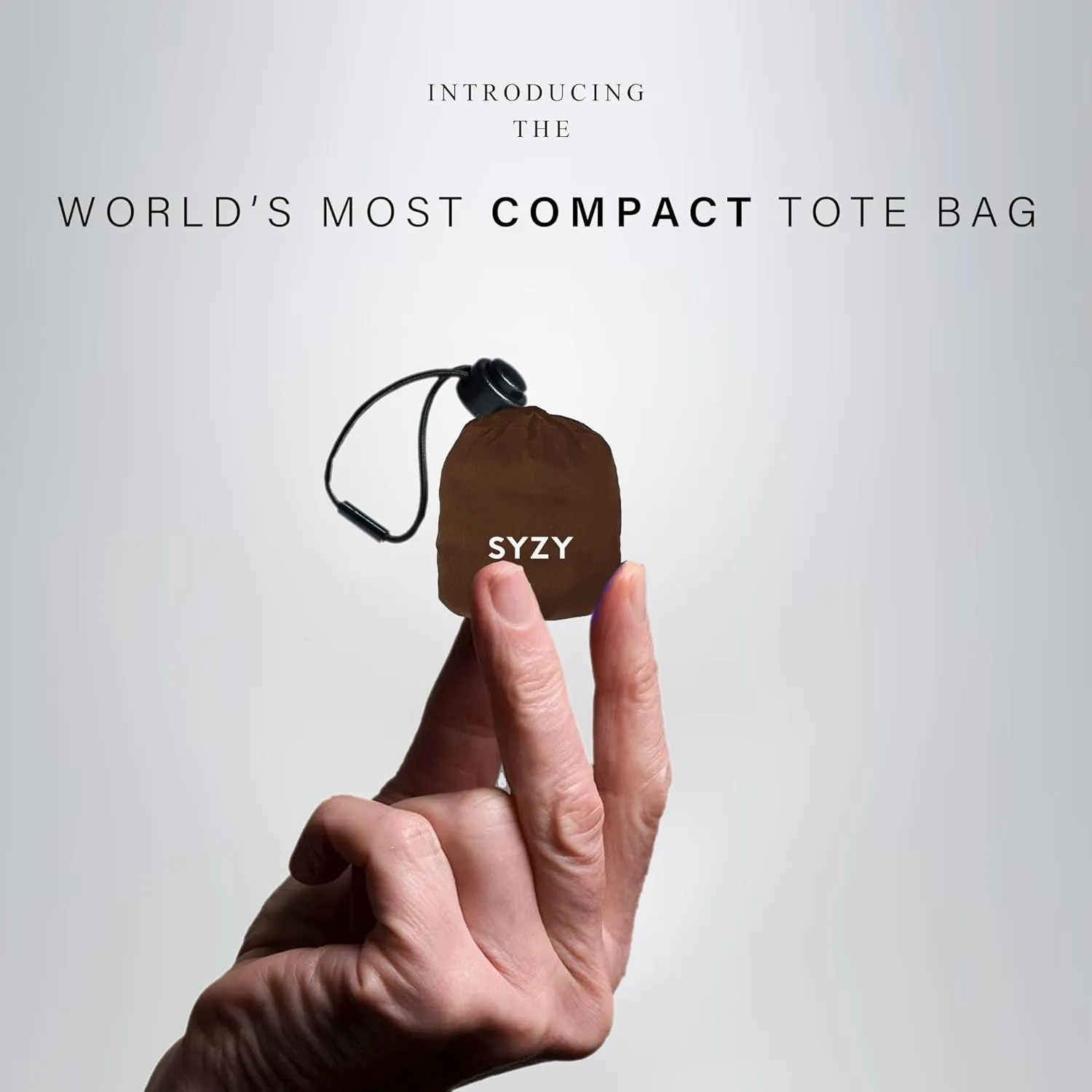 SYZY World's Most Compact Travel Tote Bag Portable Shopping Beach Market Bag - Reusable Collapsible Stuffable