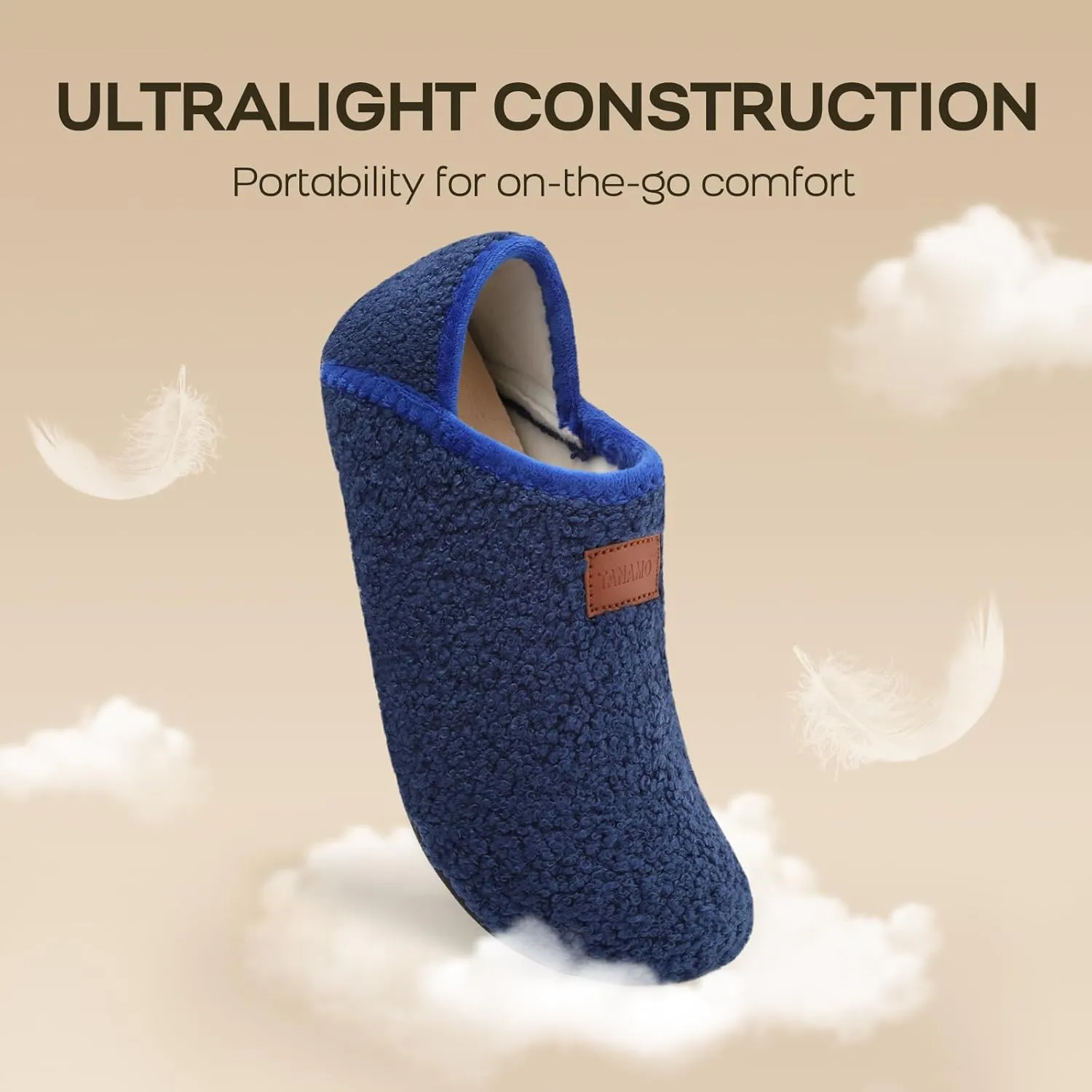 Tanamo House Slippers for Women Men Indoor Barefoot Slippers Socks Slip on House Shoes Cozy Comfy Slippers for Home Bedroom Travel Yoga