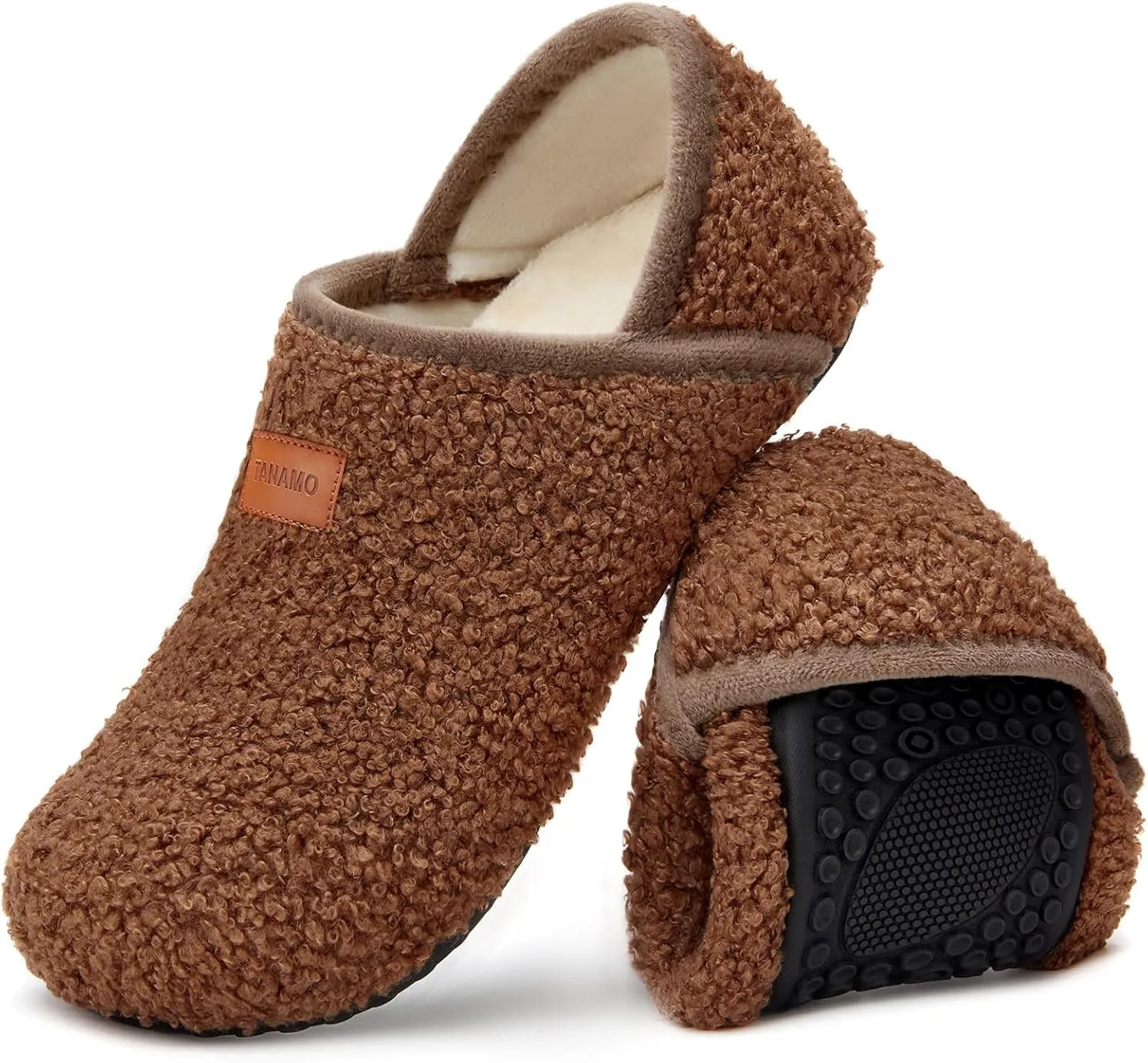 Tanamo House Slippers for Women Men Indoor Barefoot Slippers Socks Slip on House Shoes Cozy Comfy Slippers for Home Bedroom Travel Yoga