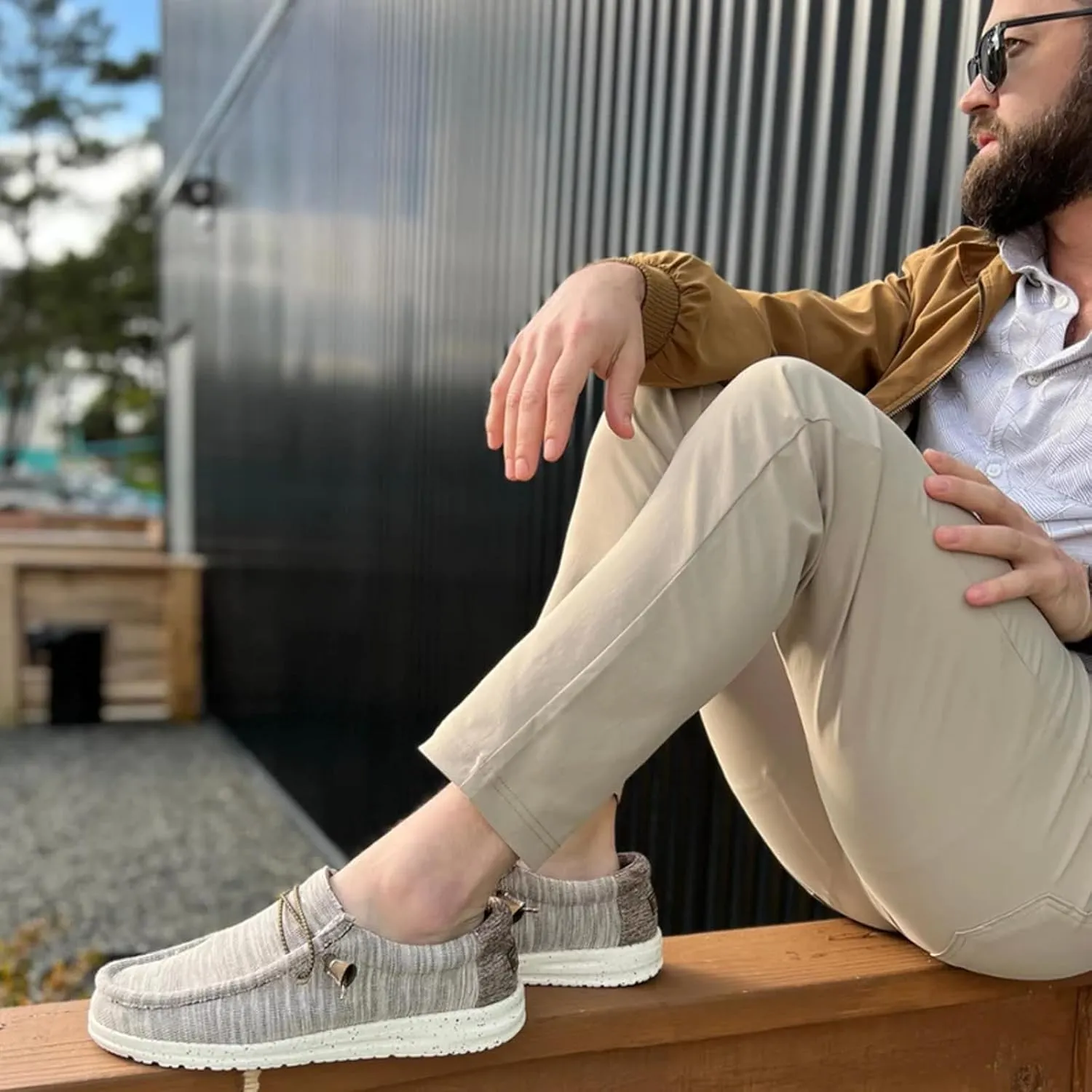TELIC Men's Wave Slip-On Shoes - Lightweight, Breathable, Arch-Supporting, Easy On & Off - Great for Everyday Wear