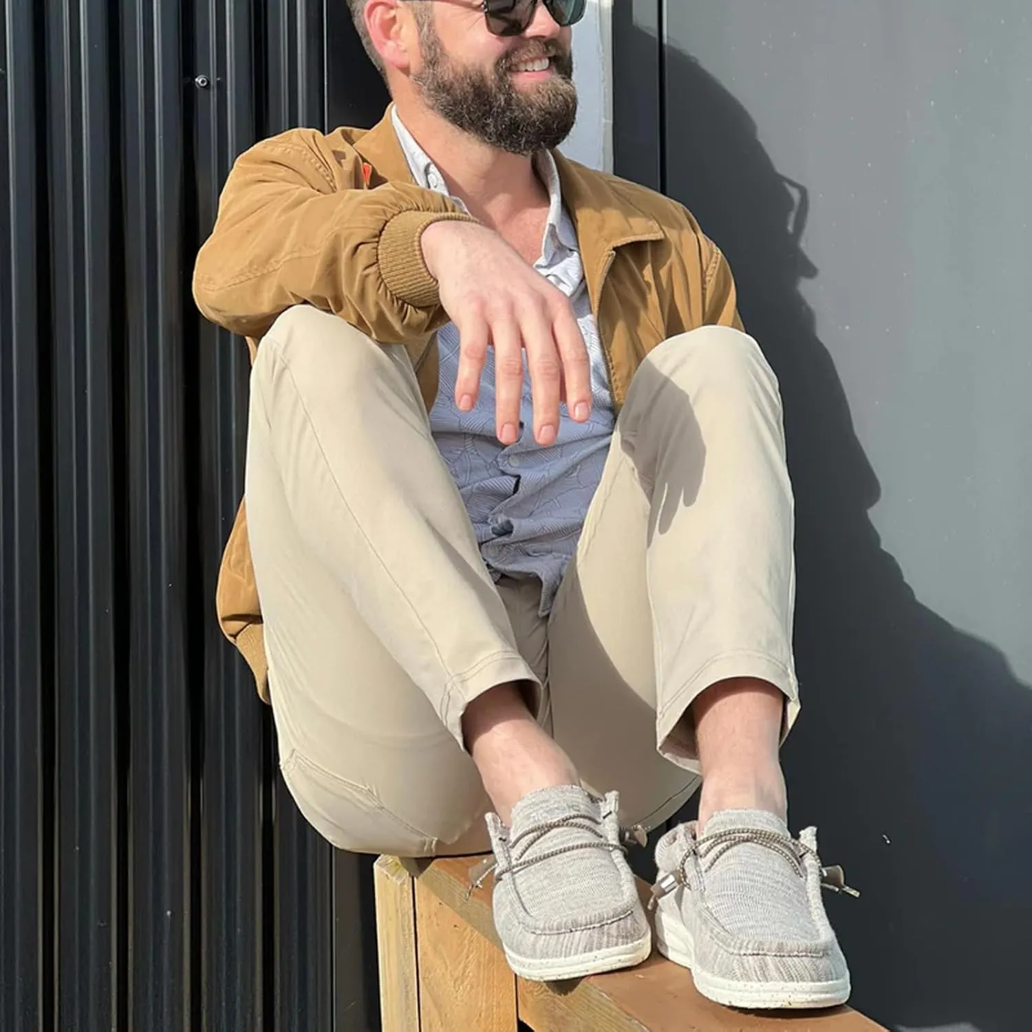 TELIC Men's Wave Slip-On Shoes - Lightweight, Breathable, Arch-Supporting, Easy On & Off - Great for Everyday Wear