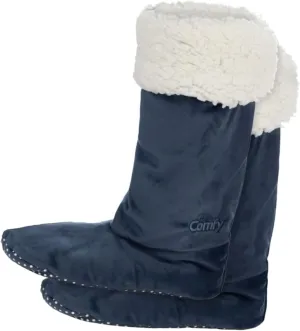 THE COMFY For Your Feet – Soft Sherpa-Lined Slipper Socks As Seen On Shark Tank, Double Layered Non-Skid Sock With Grippers