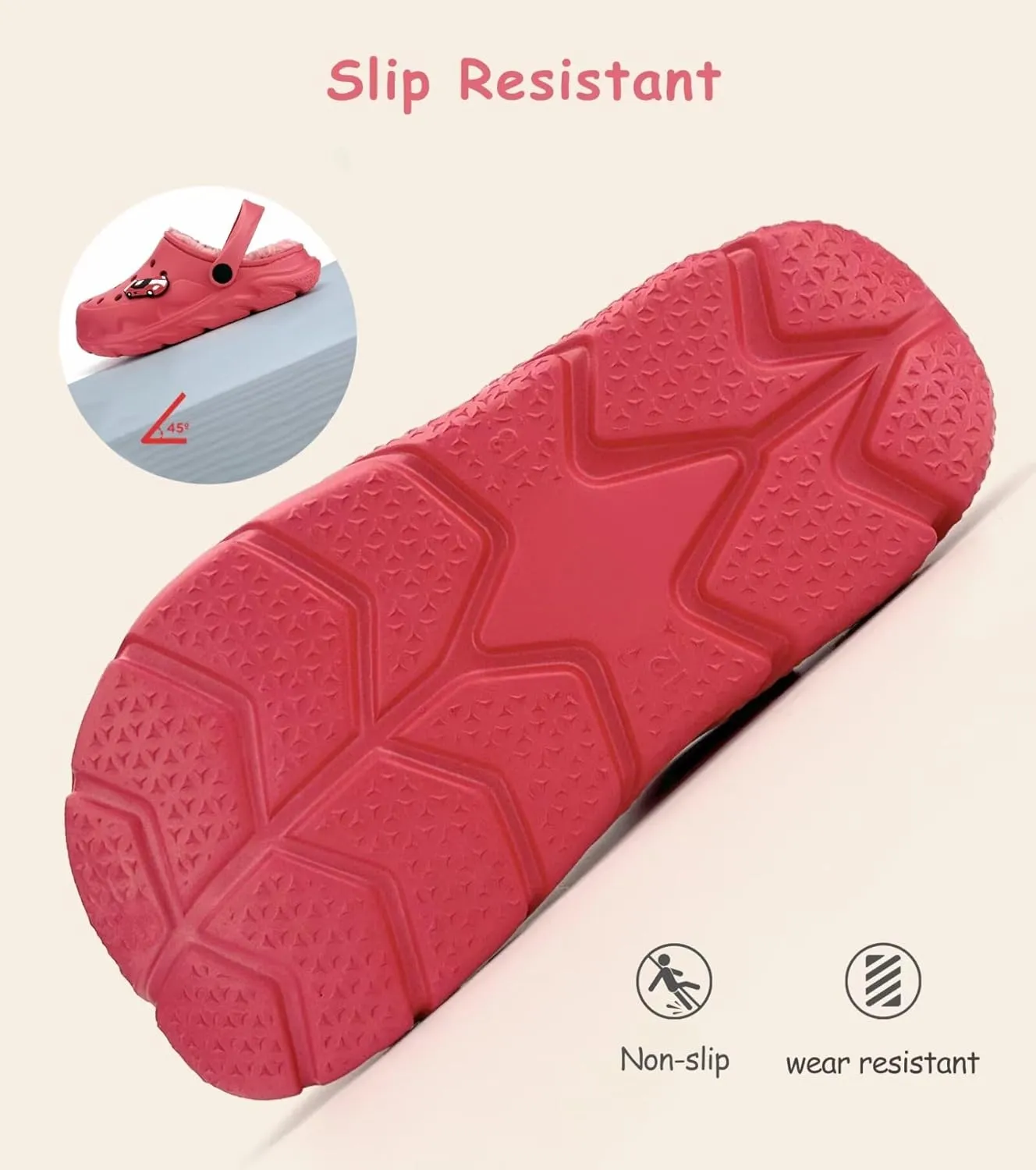 Toddler Kids Clogs for Boys Girls Comfortable Slip on Sandals Beach Pool Slipper