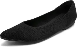 Touchmosees Women's Pointed-Toe Ballet Flats Classic Slip-On Breathable Dress Flats