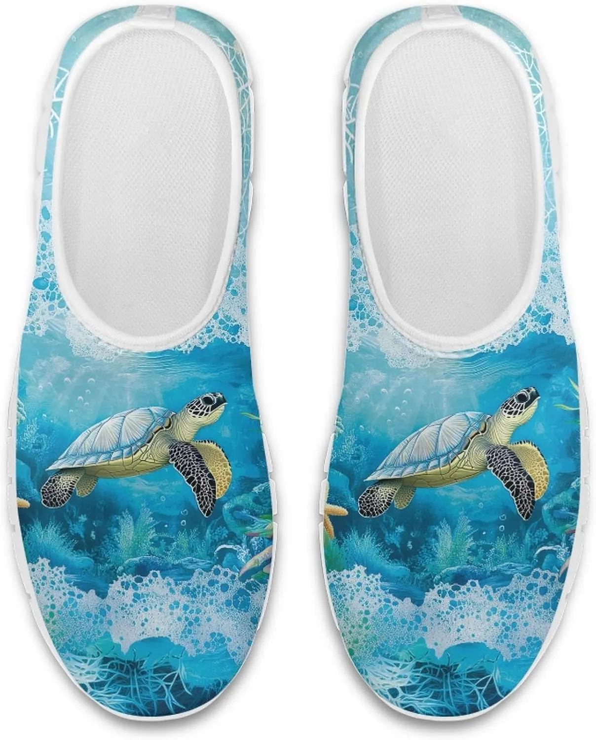Trendy Print Womens Shoes Slip-on Walking Shoes Sneakers Breathable Mesh Casual Footwear