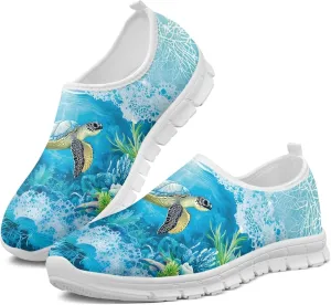 Trendy Print Womens Shoes Slip-on Walking Shoes Sneakers Breathable Mesh Casual Footwear
