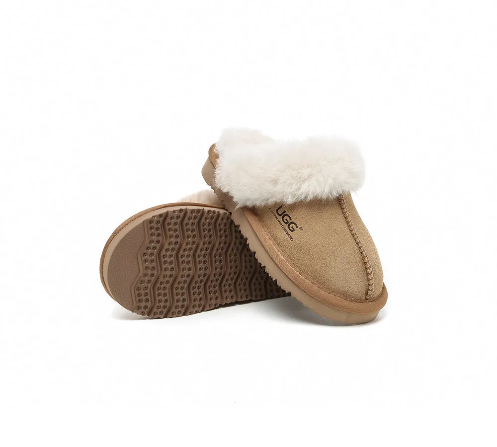 UGG Slippers Kids Australian Sheepskin Wool Muffin
