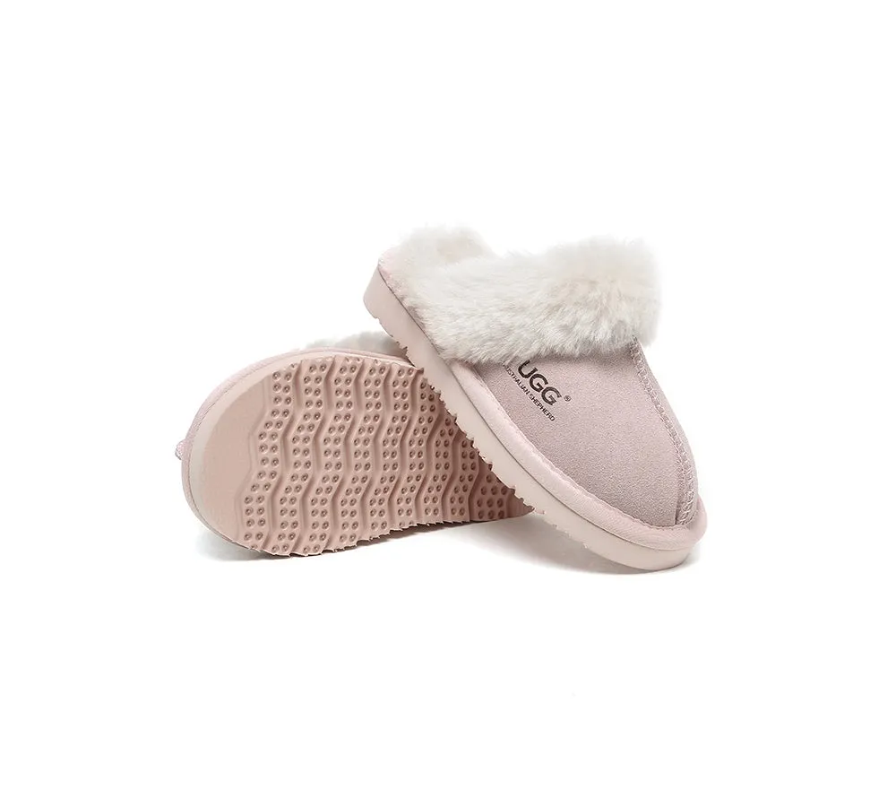 UGG Slippers Kids Australian Sheepskin Wool Muffin