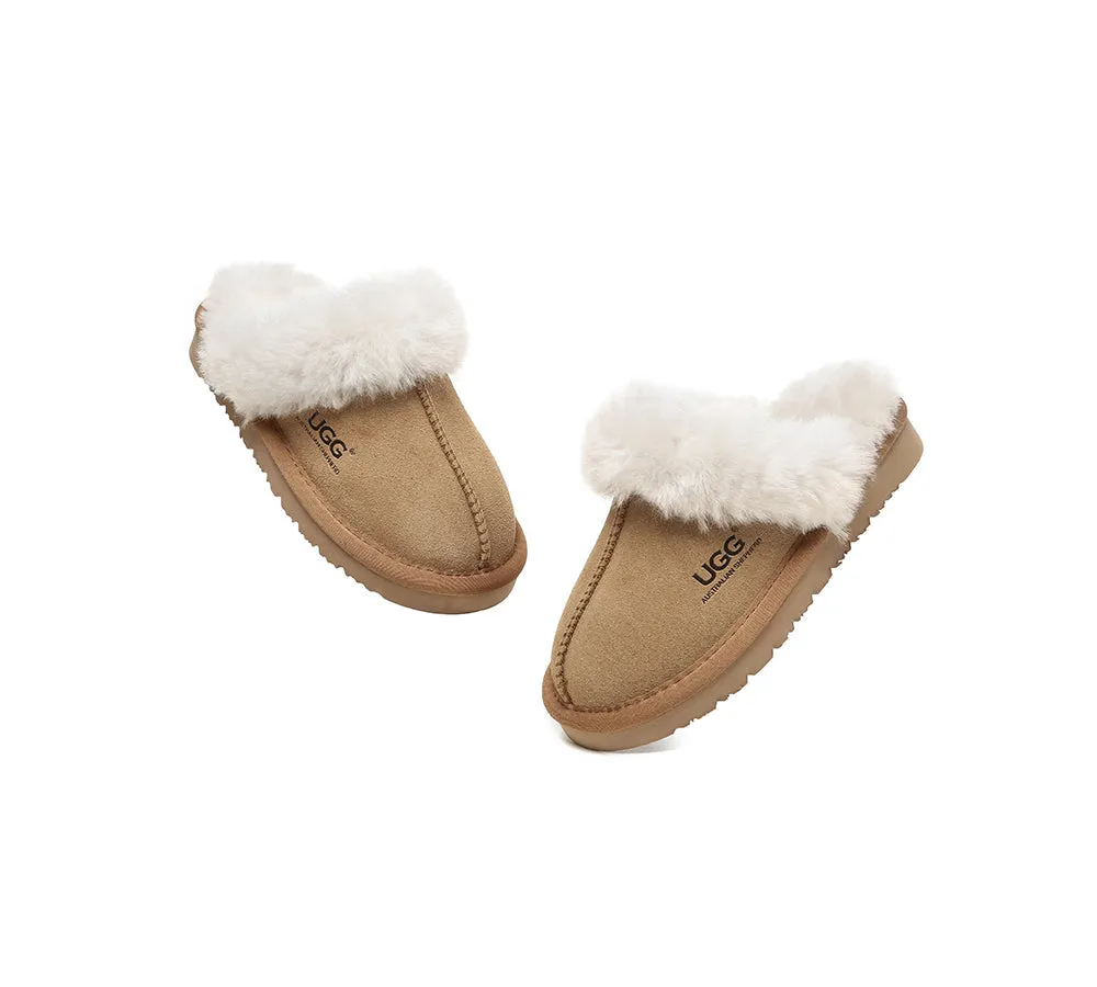 UGG Slippers Kids Australian Sheepskin Wool Muffin