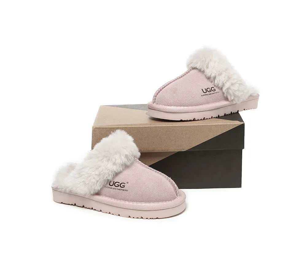UGG Slippers Kids Australian Sheepskin Wool Muffin