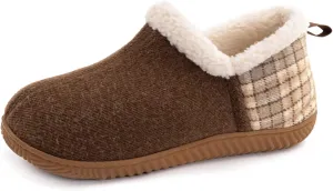ULTRAIDEAS Women's Indoor Loafer House Slippers with Memory Foam, Ladies Warm Closed Back House Shoes with Non-Slip Outdoor Rubber Sole
