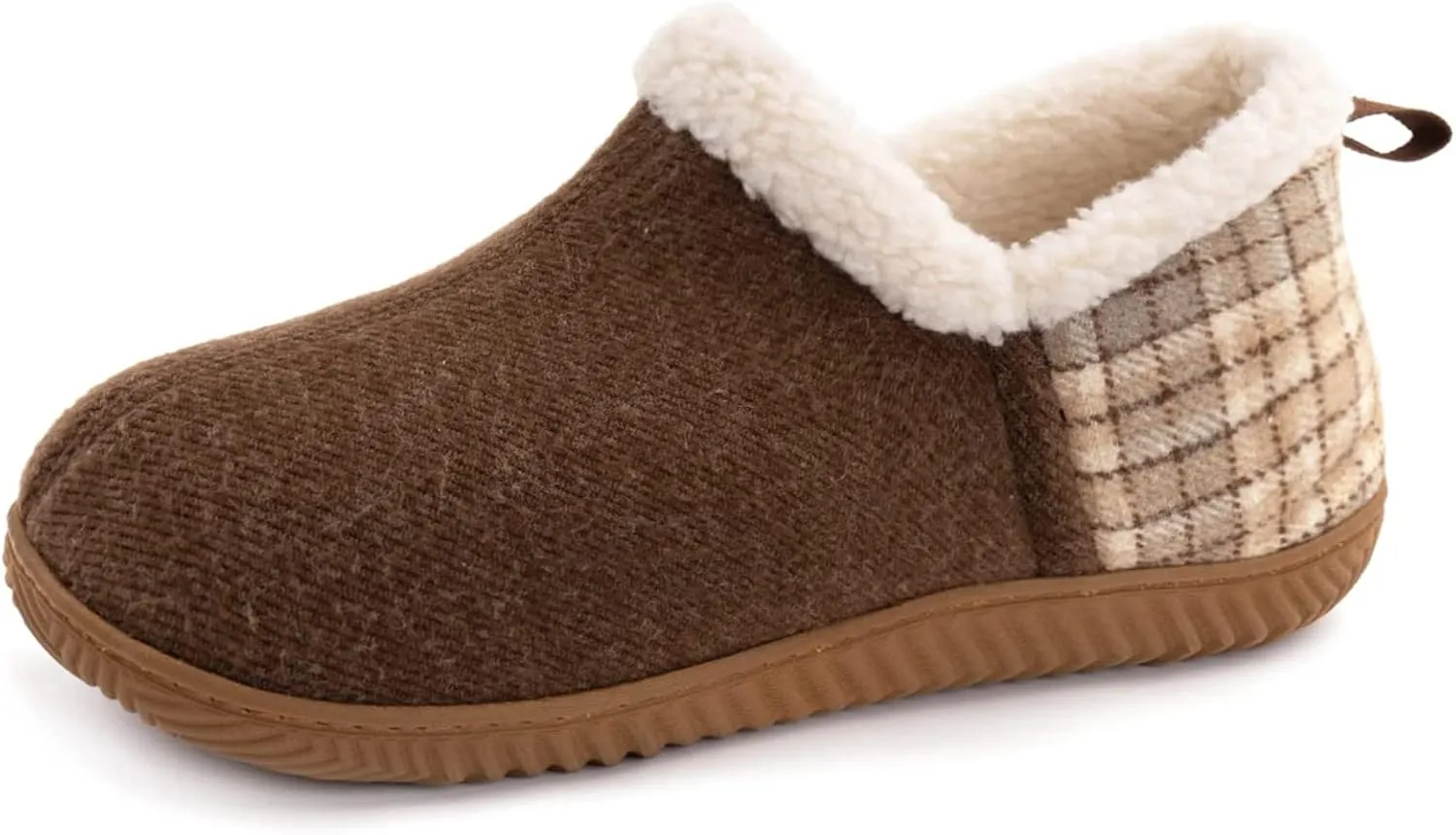 ULTRAIDEAS Women's Indoor Loafer House Slippers with Memory Foam, Ladies Warm Closed Back House Shoes with Non-Slip Outdoor Rubber Sole